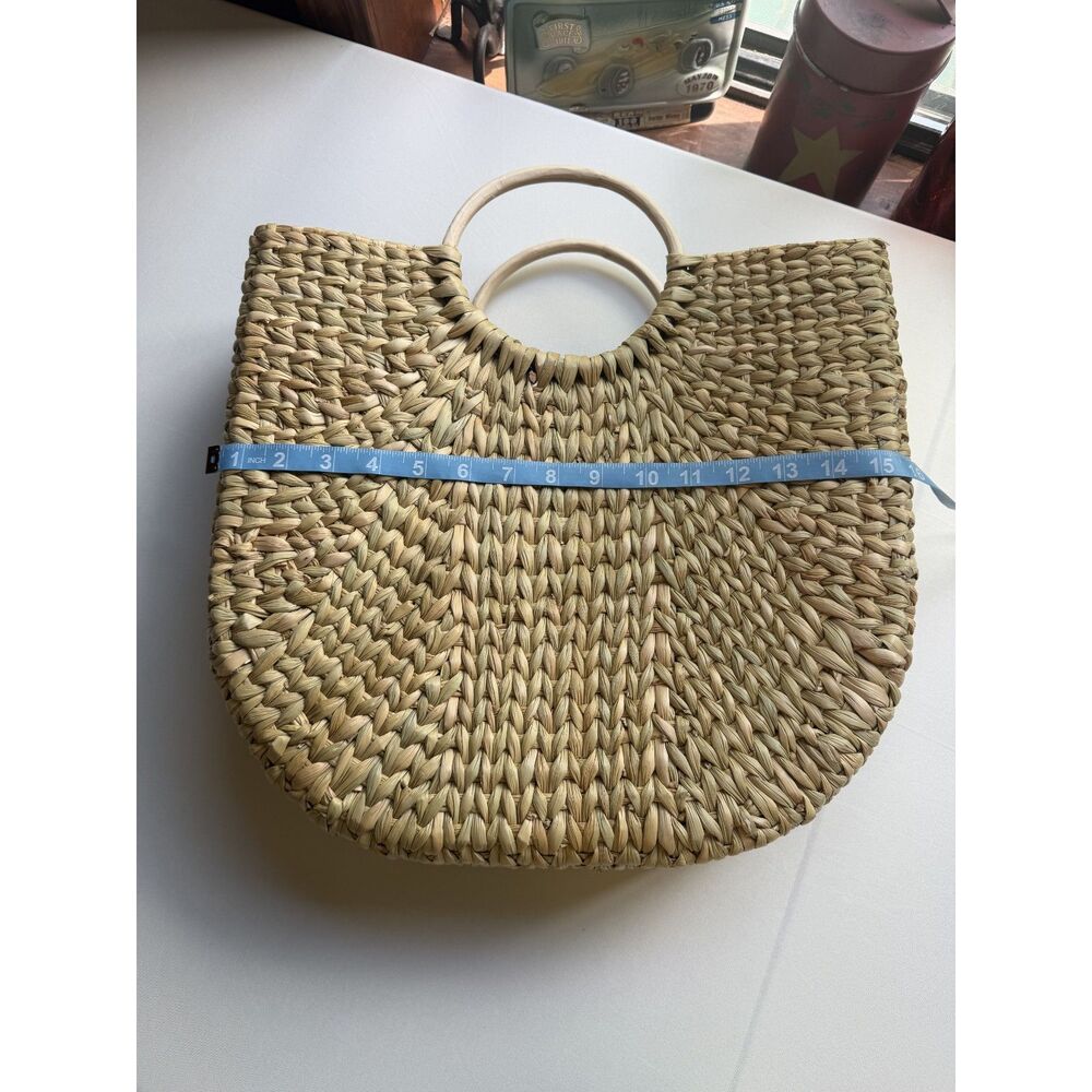 The Drop Women's Jileen Top Handle Straw Bag, Natural - Picture 6 of 6